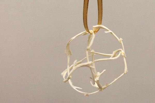 Hand-Made, Real Bone Christmas Ornament